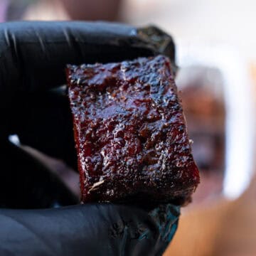 Substitute for brisket: Chuck Roast Burnt Ends with Apple Cider BBQ Sauce