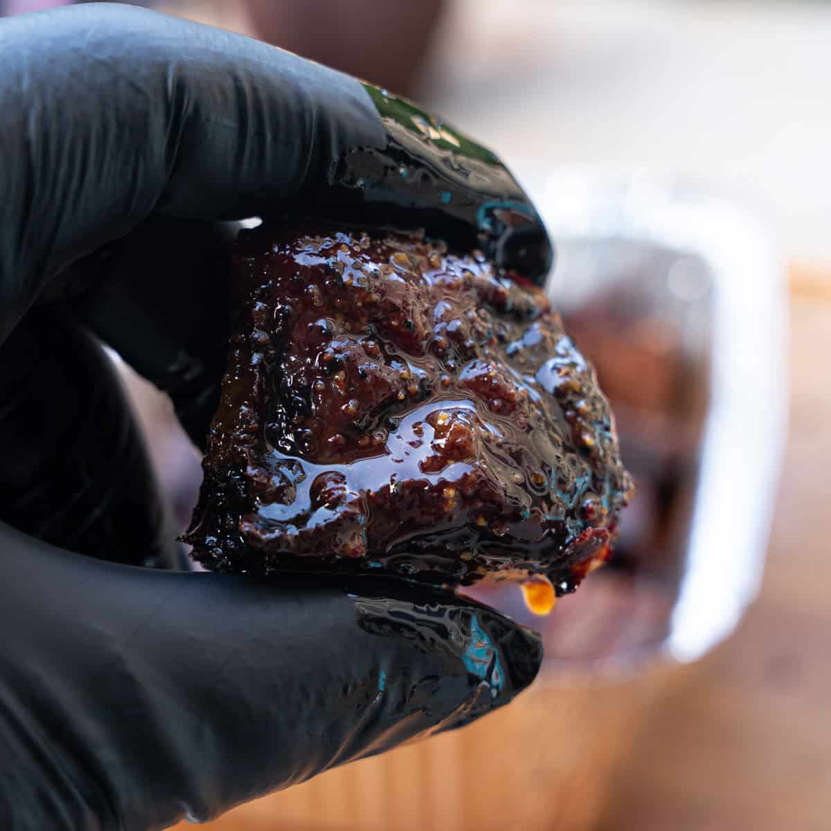 Substitute for brisket: Chuck Roast Burnt Ends with Apple Cider BBQ Sauce