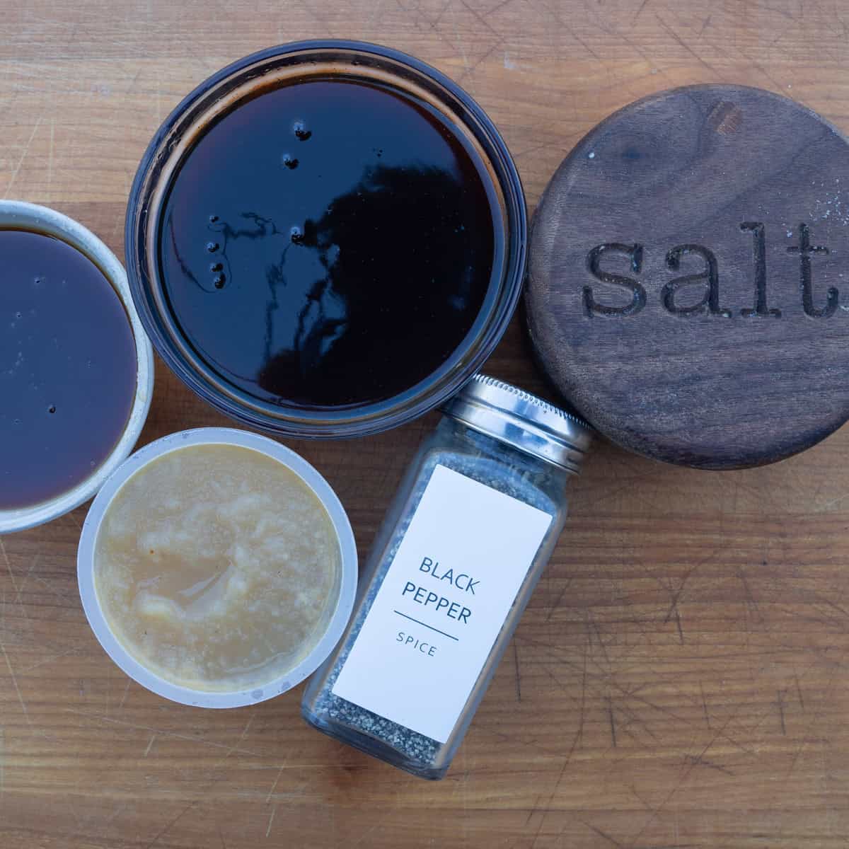 Ingredients for apple-cinnamon glaze