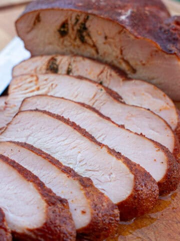 Smoked Turkey Breast with Texas Butter