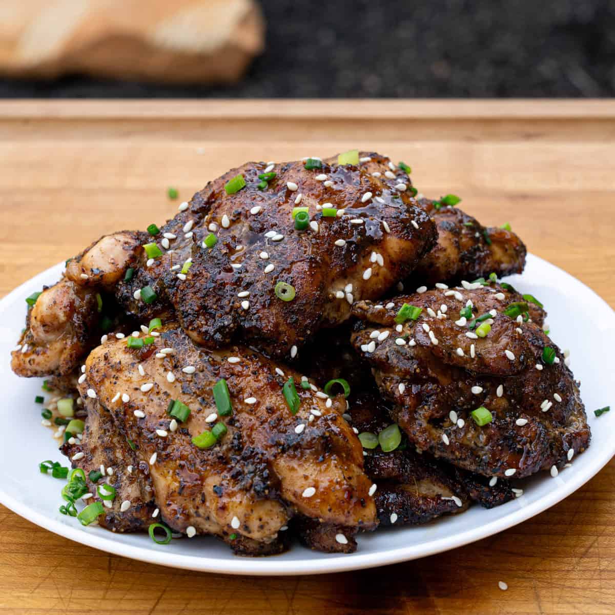 Boneless chicken thigh recipes: Grilled Chicken Thighs w/ Korean-Style BBQ Sauce