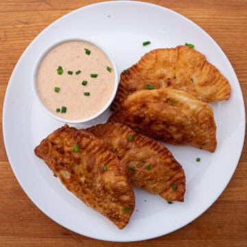 Shrimp & Grits Empanadas with Cajun Remoulade Empanada Sauce