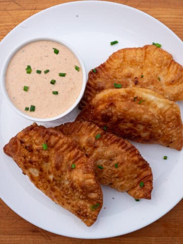 Shrimp & Grits Empanadas with Cajun Remoulade Empanada Sauce
