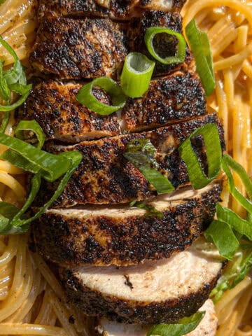 Griddled Chicken w/ Cajun Alfredo Sauce Recipe