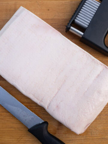 Fresh Pork Belly Ready to be Prepared