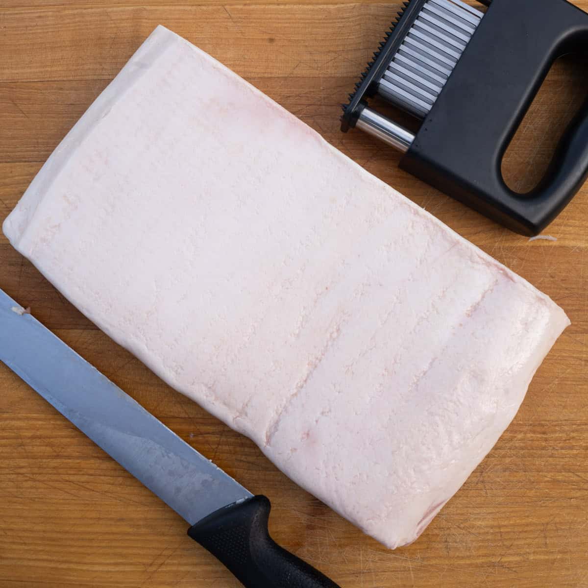 Fresh Pork Belly Ready to be Prepared