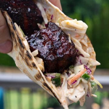 Crispy Pork Belly Tacos with Homemade Coleslaw