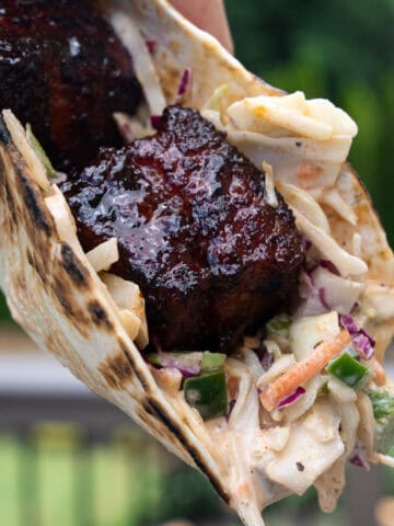 Crispy Pork Belly Tacos with Homemade Coleslaw