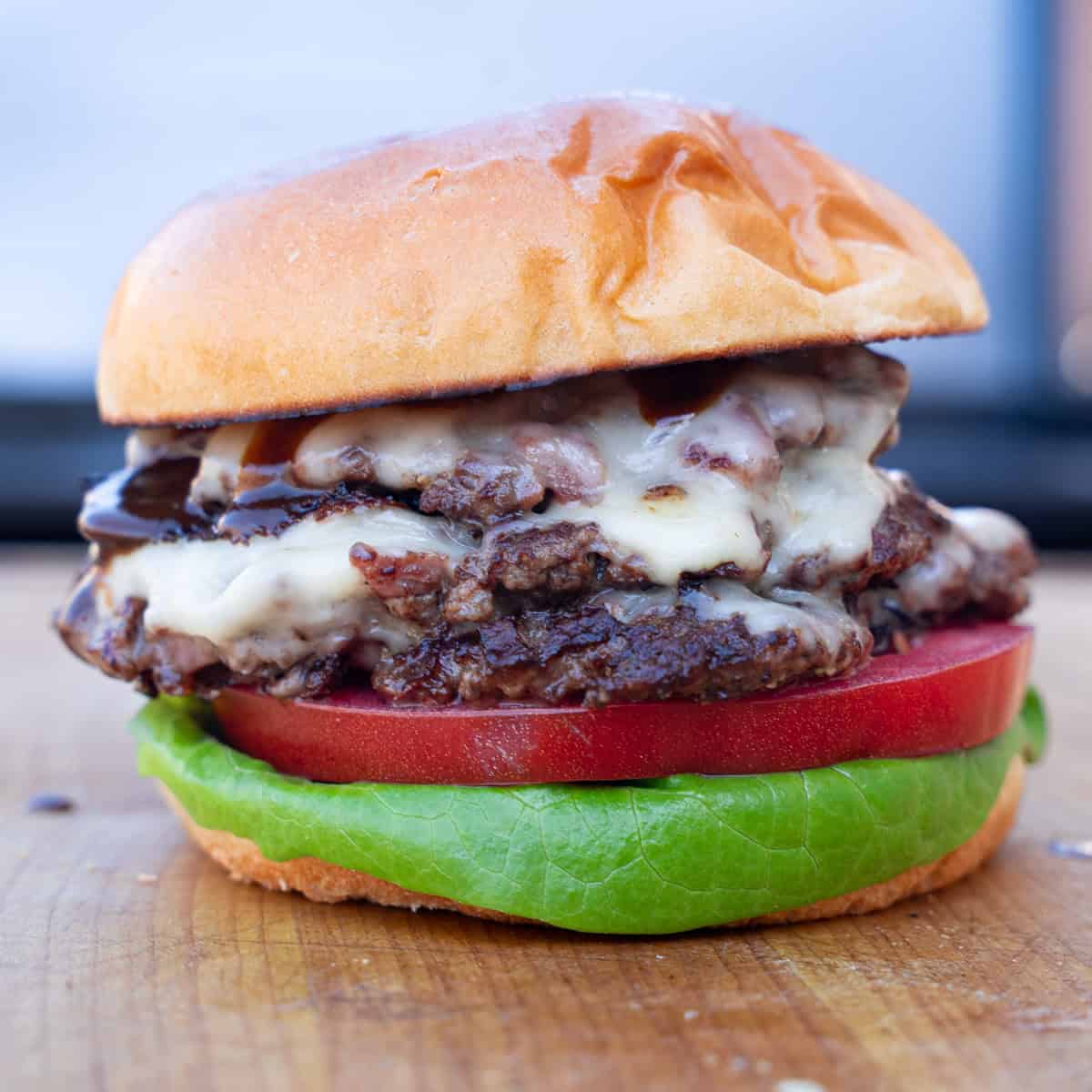 Smashburgers w/ Guiness-Infused BBQ Sauce