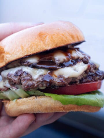 Smashburgers w/ Guiness-Infused BBQ Sauce