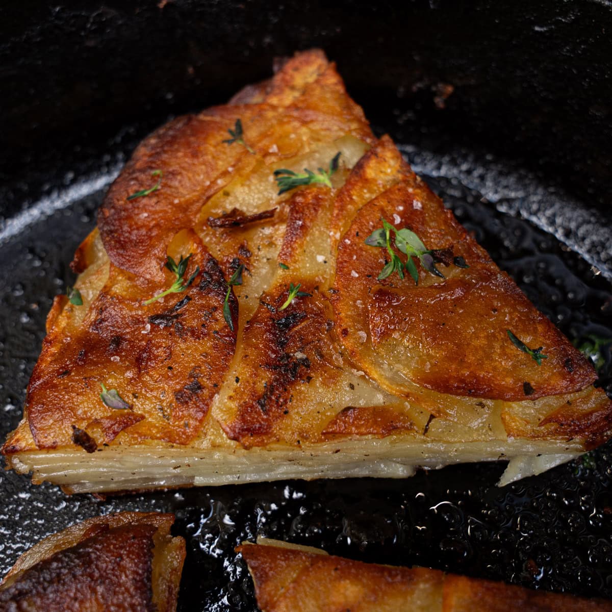 Seared Pommes Anna Potatoes
