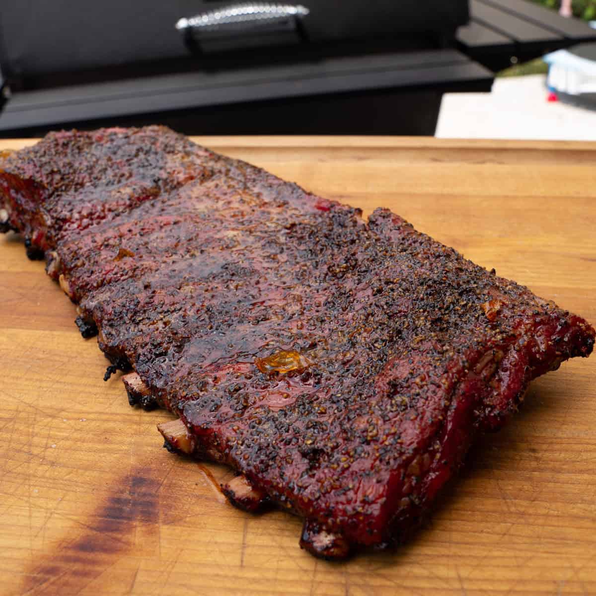 Smoked Pork Ribs with Apple Habanero Glaze