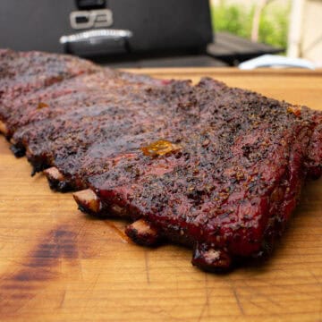 Smoked Pork Ribs with Apple Habanero Glaze