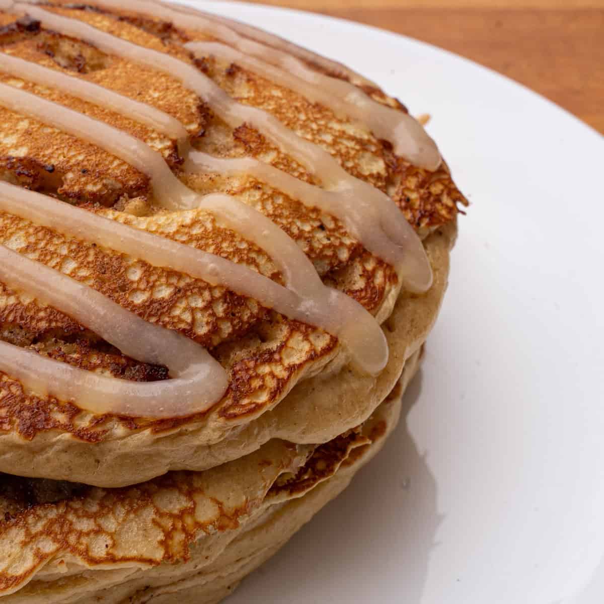 Homemade Cinnamon Roll Pancakes