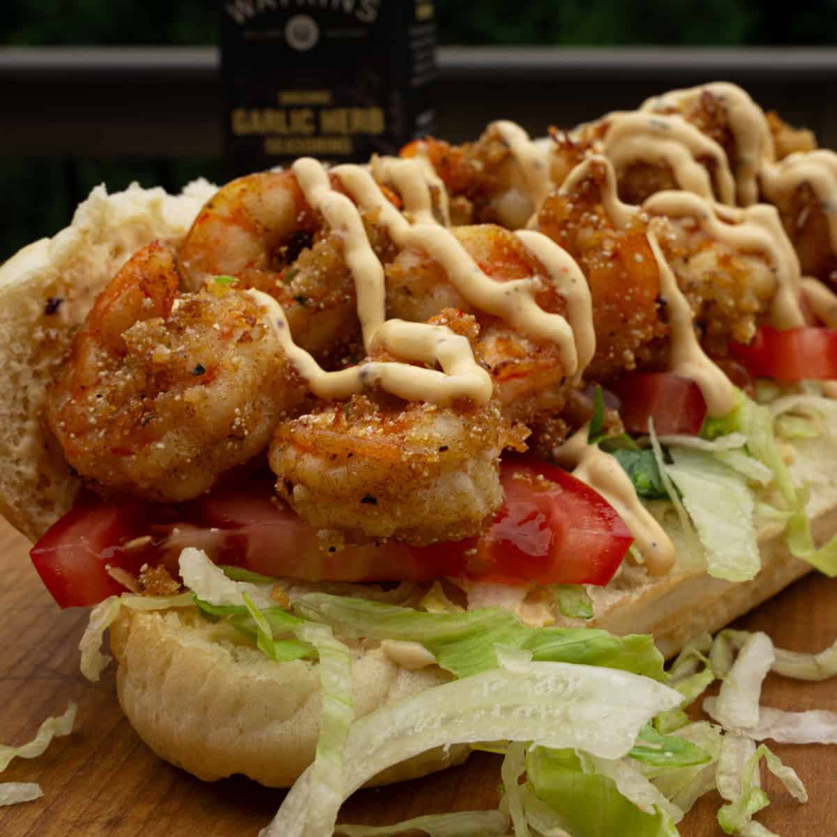 Shrimp Po'Boy with Cajun Aioli Recipe