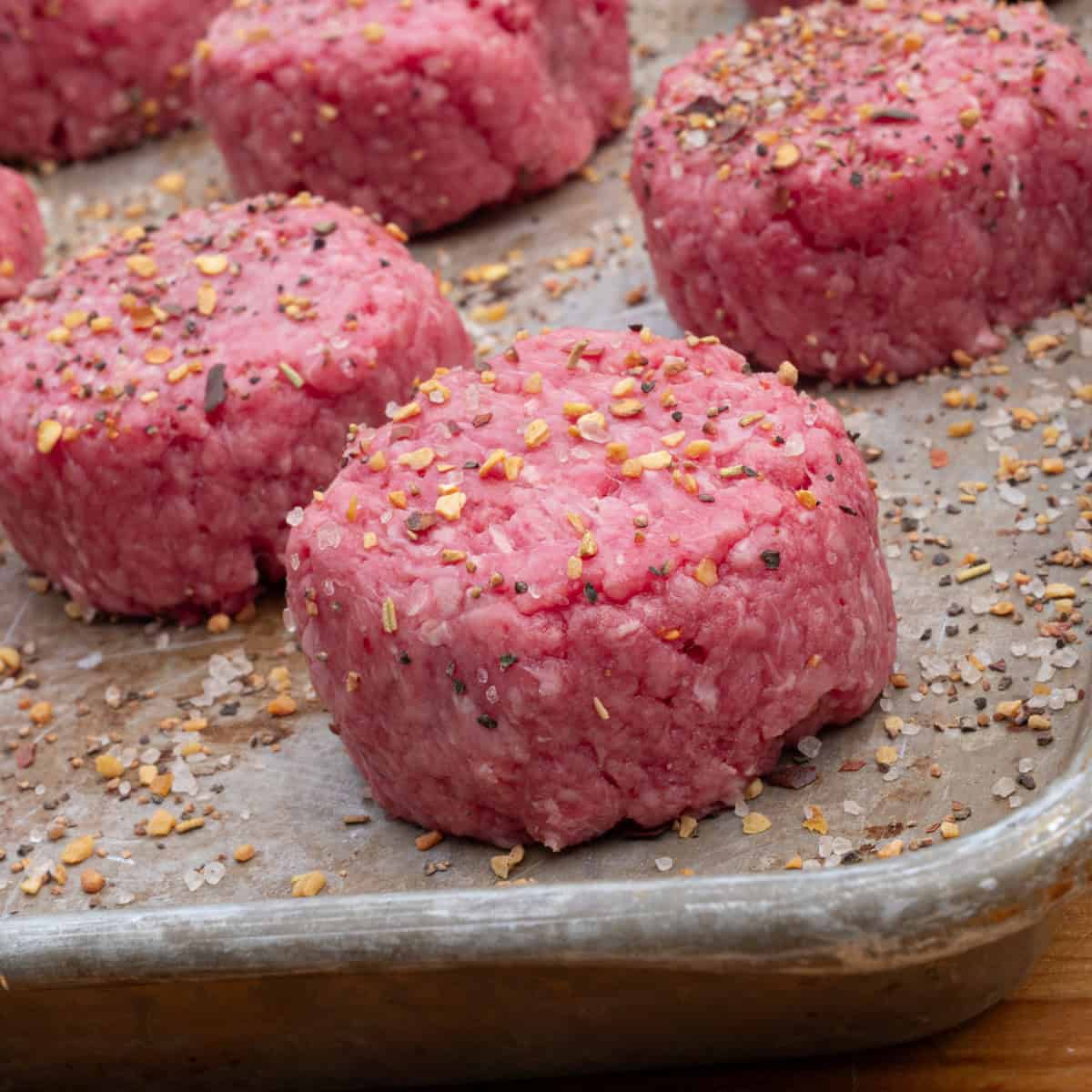 Seasoning Burger Patties