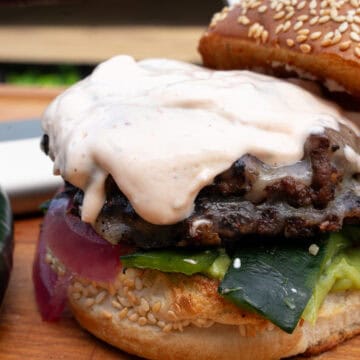 Tex Mex Smashburgers with Chipotle Cream Sauce Recipe