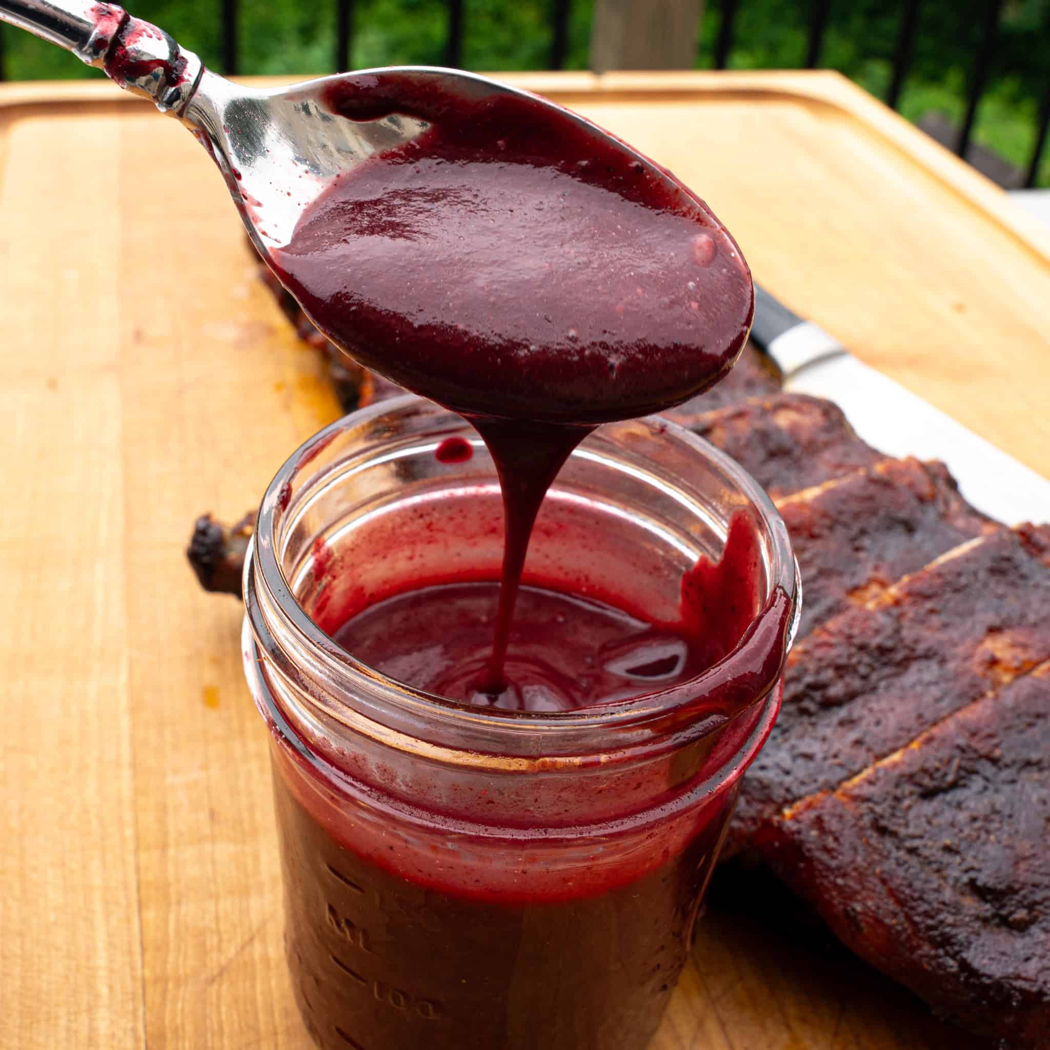 Spicy Blueberry BBQ Sauce