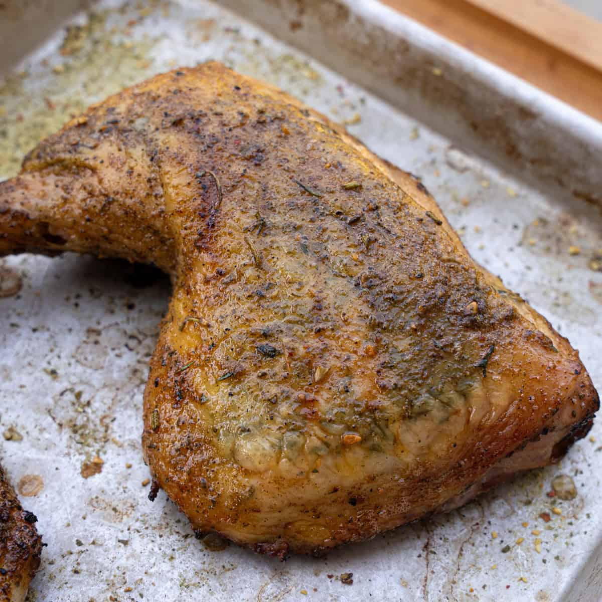 Grilled Garlic Herb Chicken Quarters