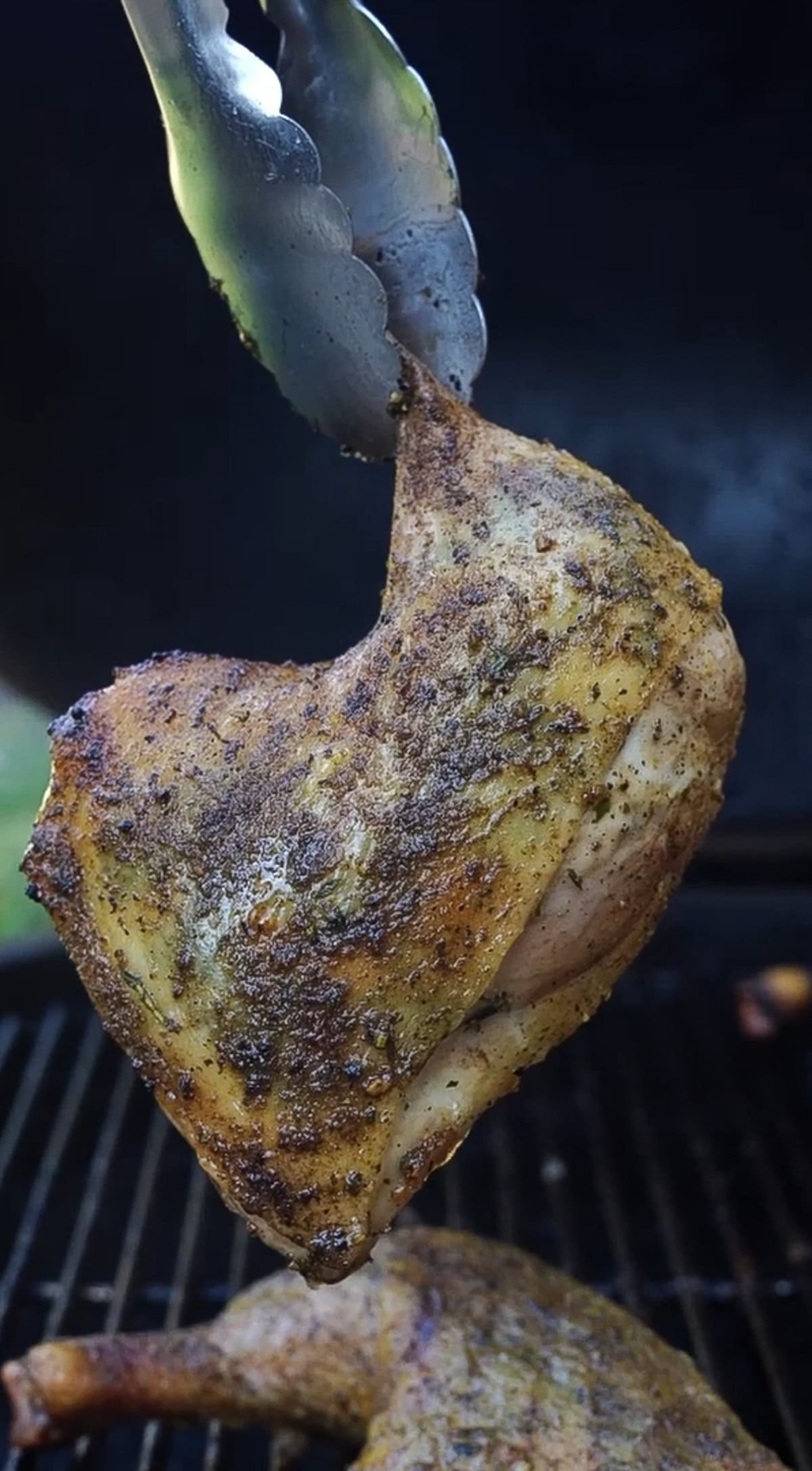Grilled Garlic Herb Chicken Quarters
