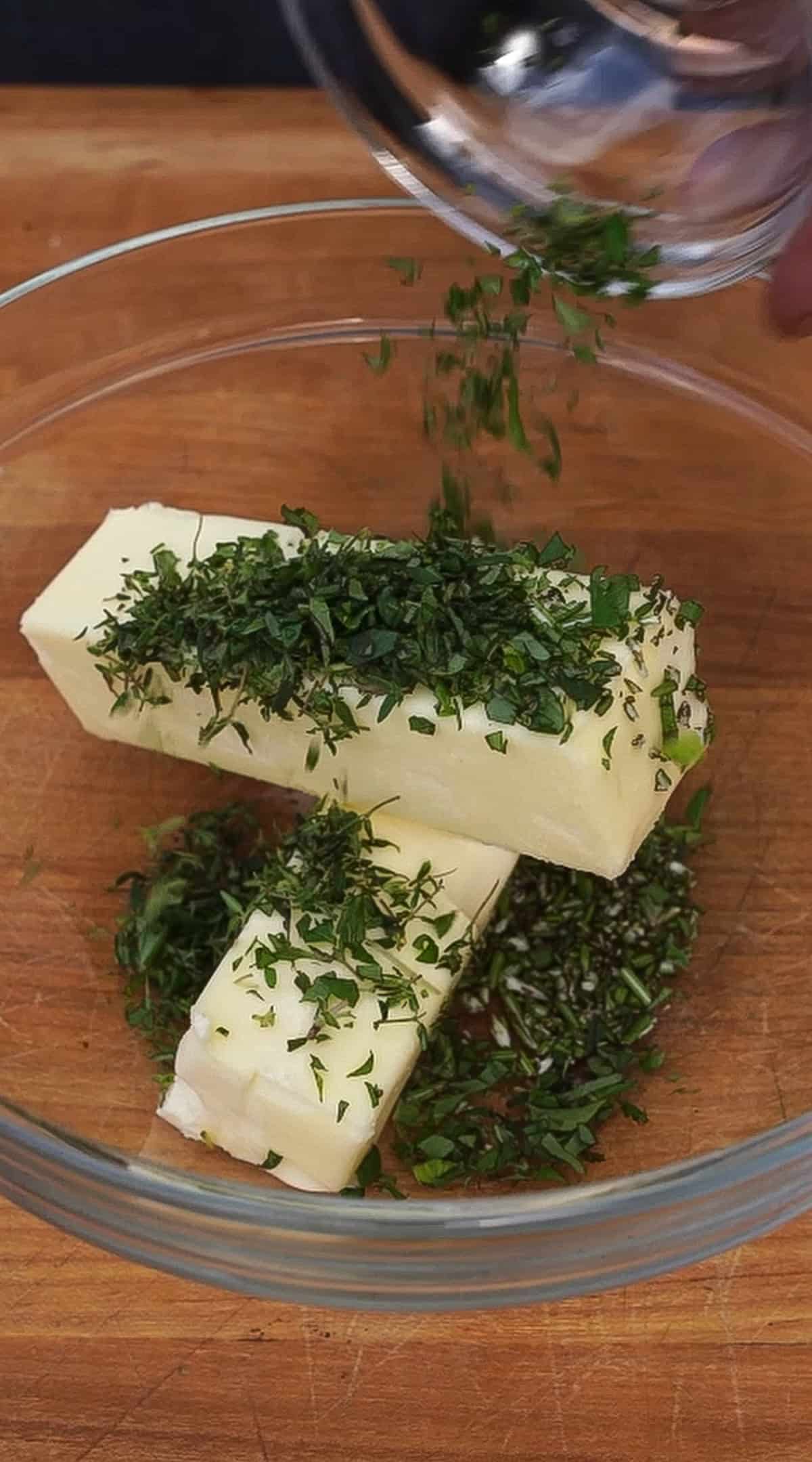 Adding Compound Butter Ingredients Together