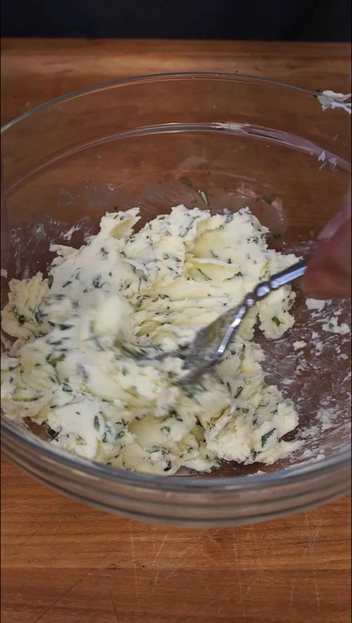 Mixing Compound Butter