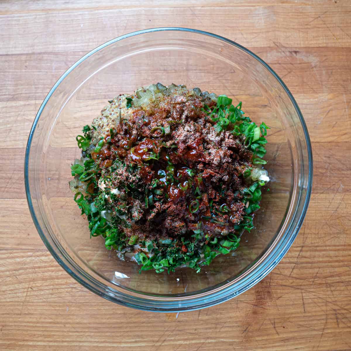 Adding Sauce Ingredients into Bowl