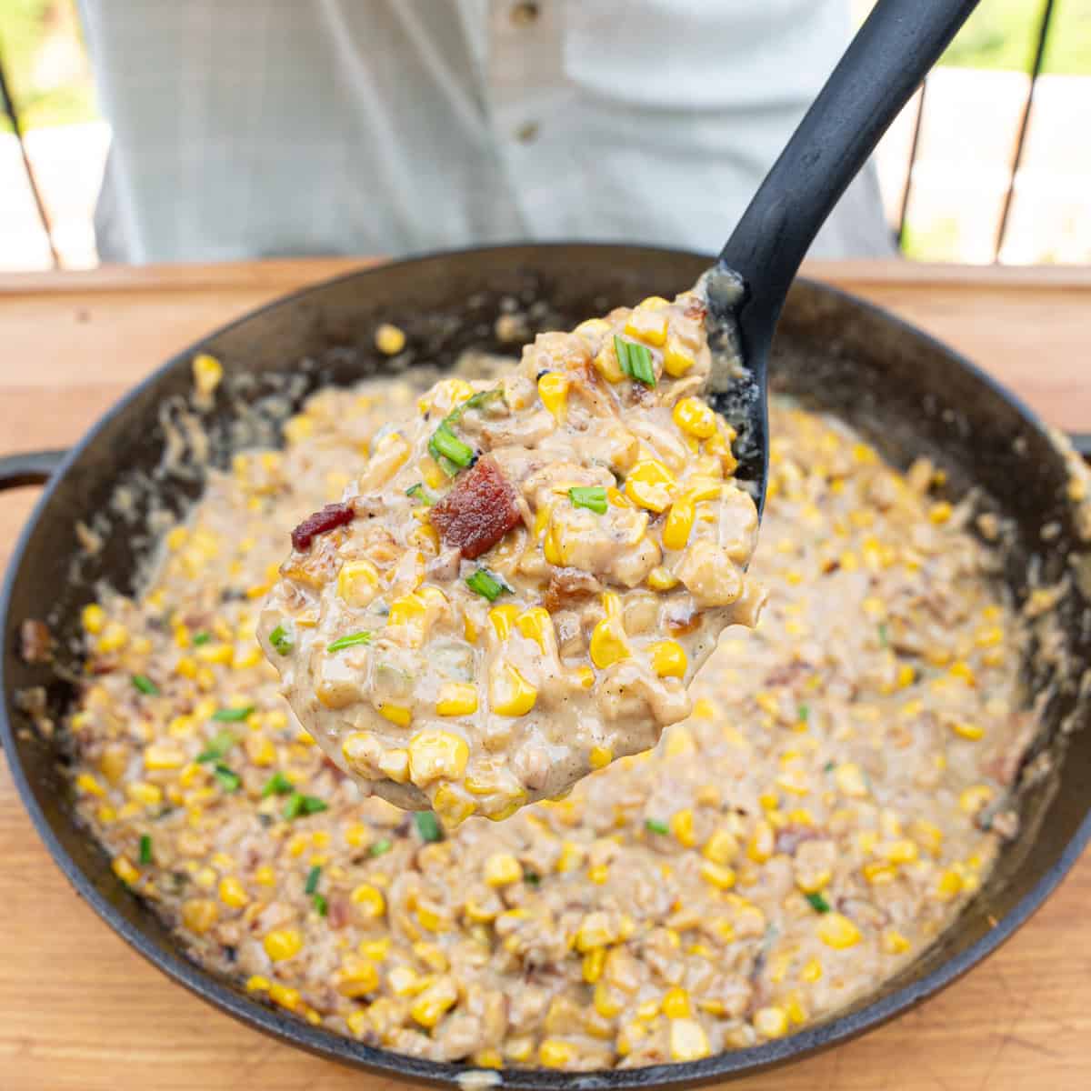 Finished Spicy Creamed Corn Recipe