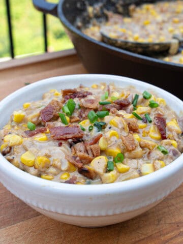 Plated Spicy Creamed Corn Recipe