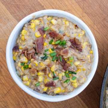 Plated Spicy Creamed Corn Recipe