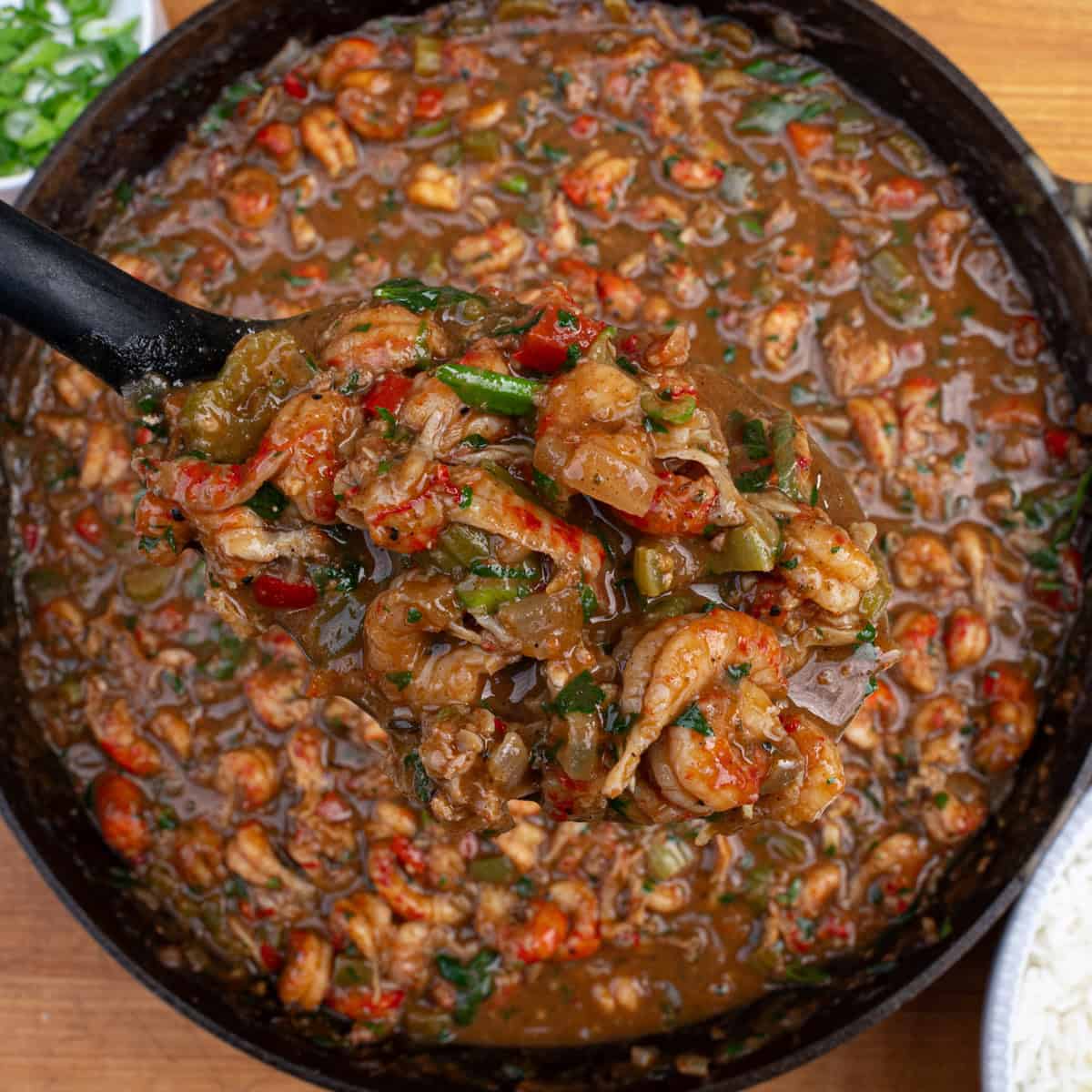 Spoonful of Cajun Crawfish Étouffée
