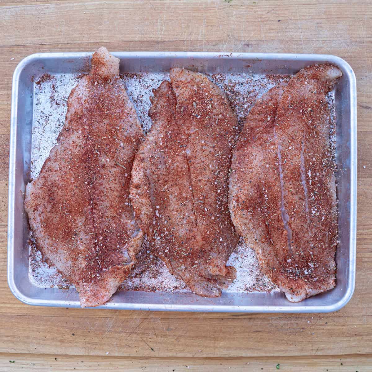 Catfish Seasoned with Blackening Seasoning