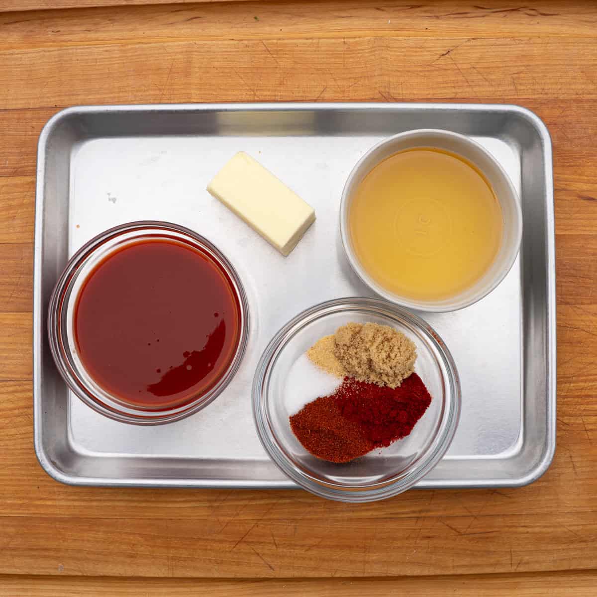 Gathering Ingredients for Nashville Hot Chicken Sauce