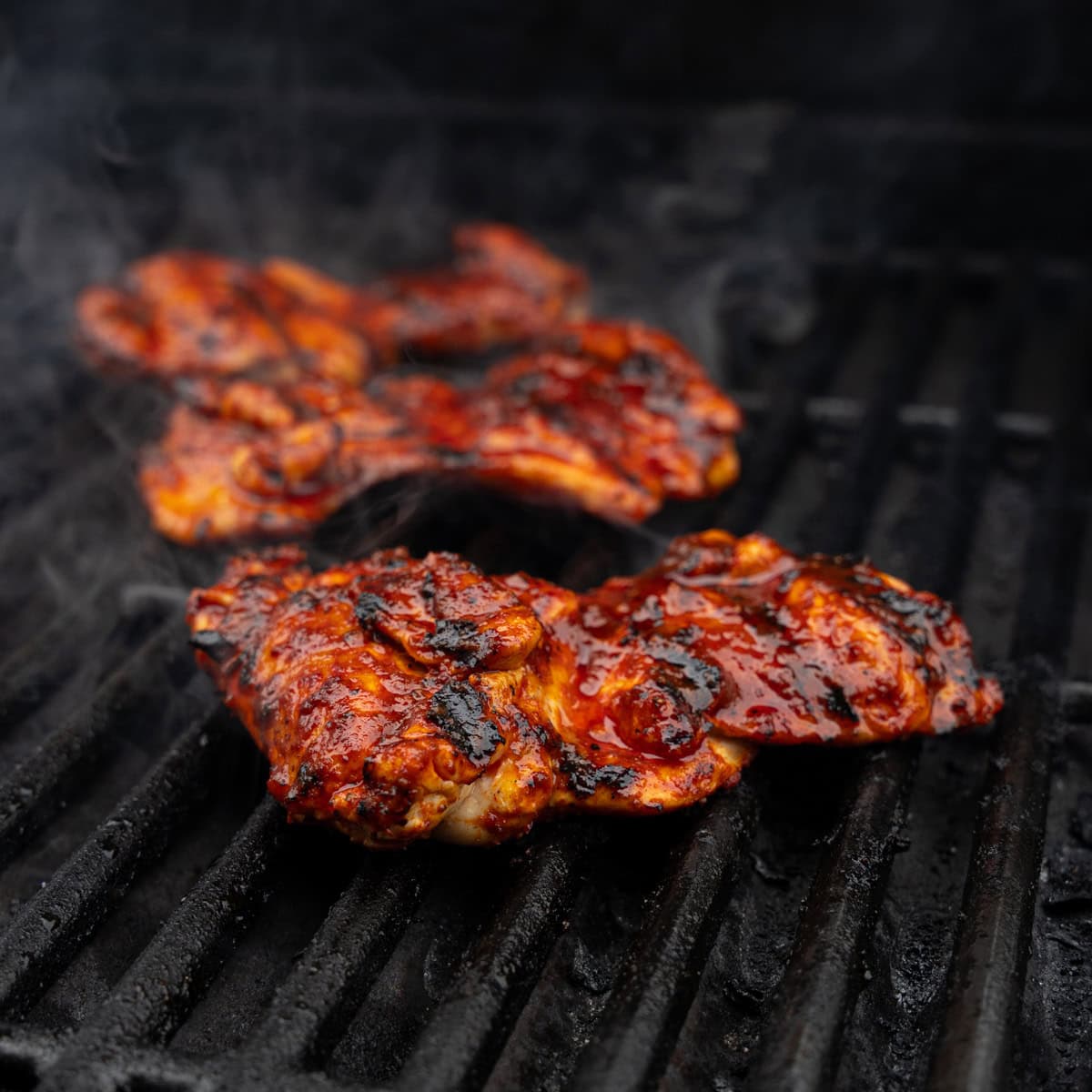 Grilled Chicken Brushed with Nashville Hot Oil Baste