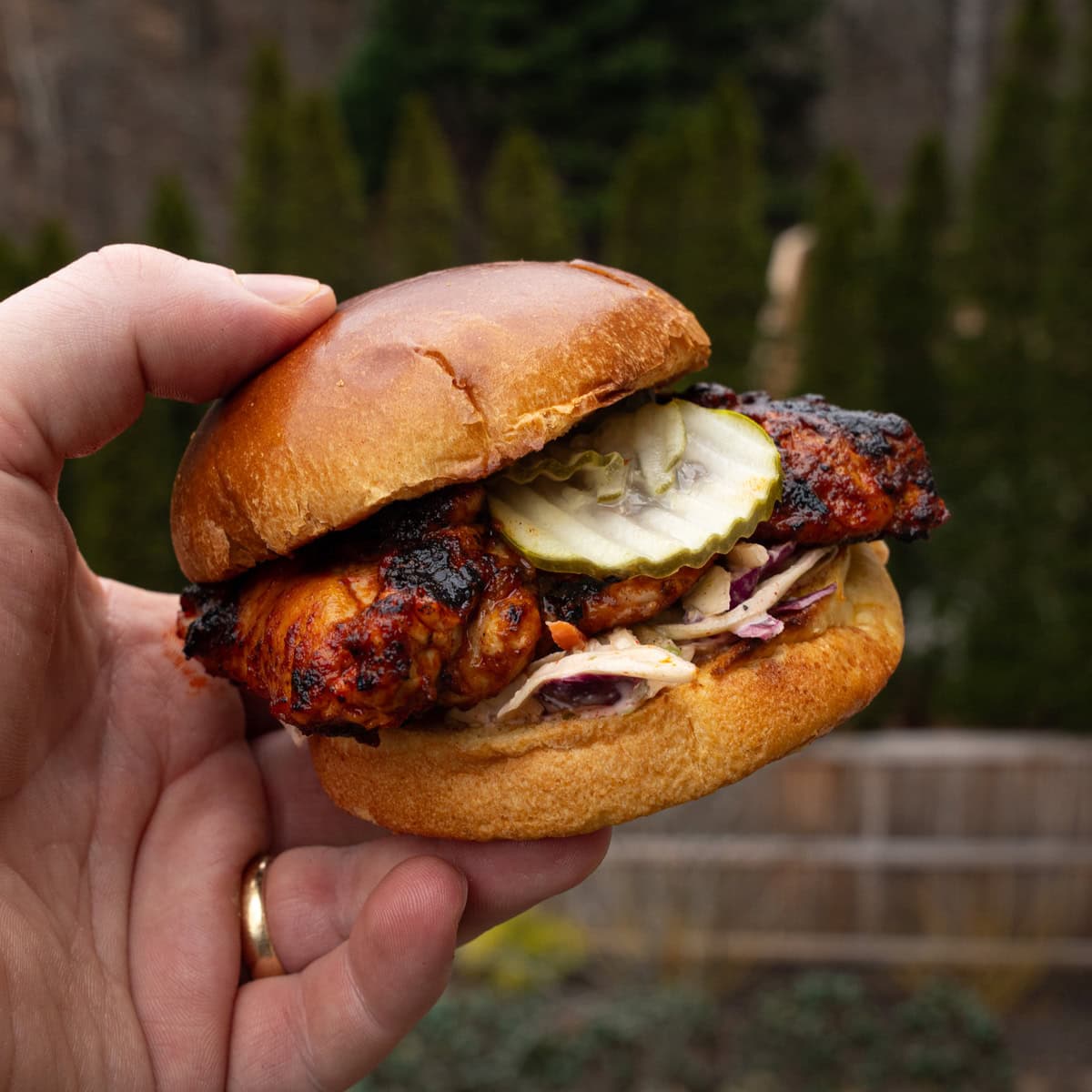 Grilled Nashville Hot Chicken Sandwich