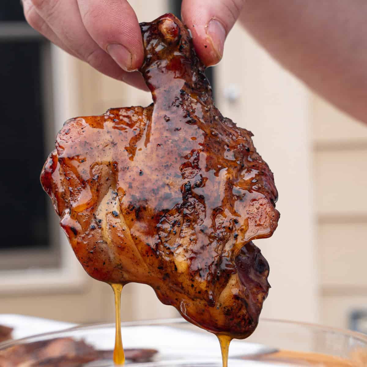 Glazed Butterflied Chicken Drumstick