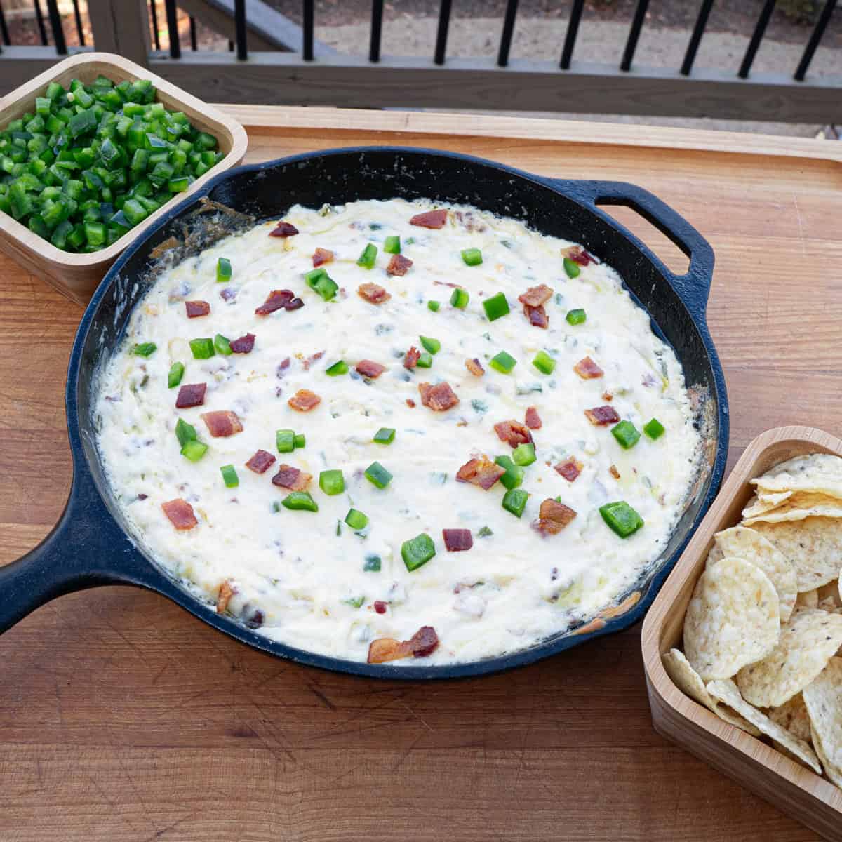 Smoked Jalapeño Popper Dip Fresh Off of the Grill