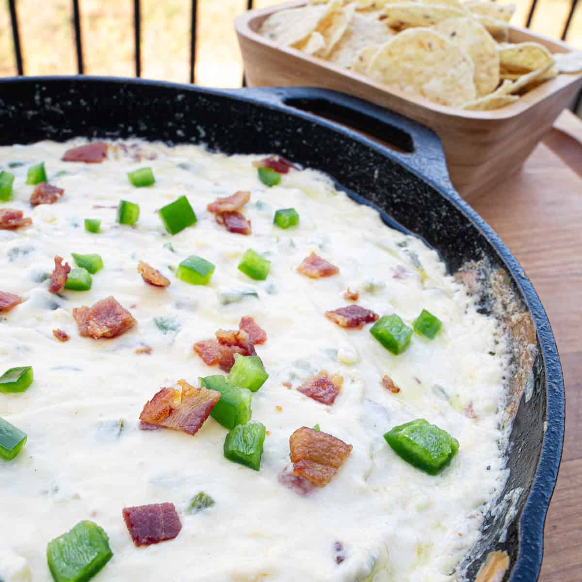 Smoked Jalapeño Popper Dip Fresh Off of the Grill