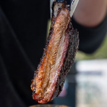 Direct Heat Spare Rib with Mop Sauce