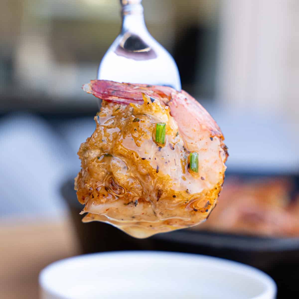 Crab stuffed shrimp dipped in butter
