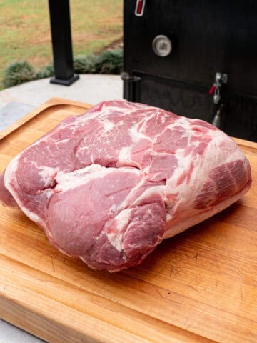 Raw, Bone-in Pork Butt